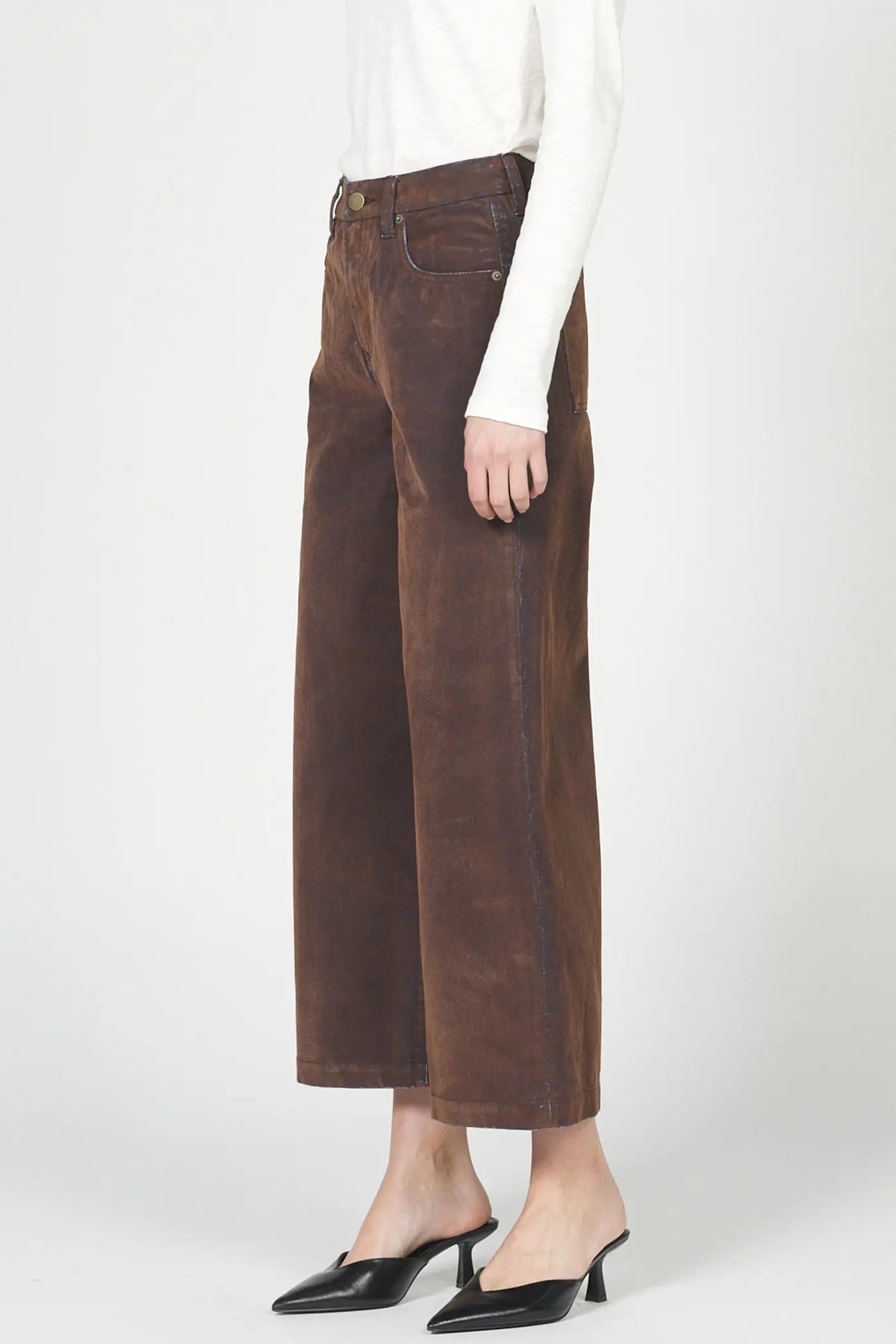 Audrey Wide Leg Cropped Denim Dear John Denim