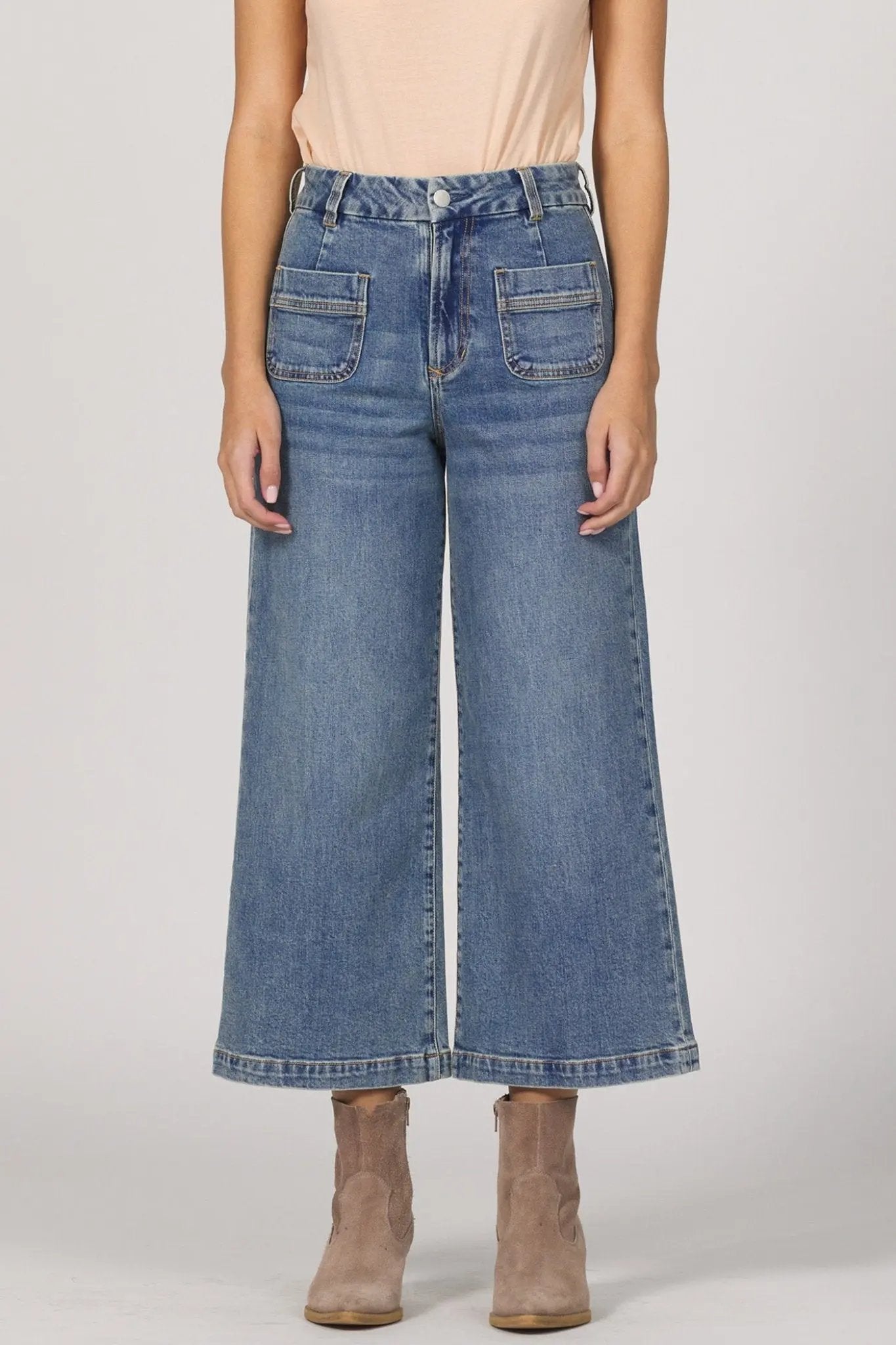 Audrey Wide Leg Jean - Beloved Boutique