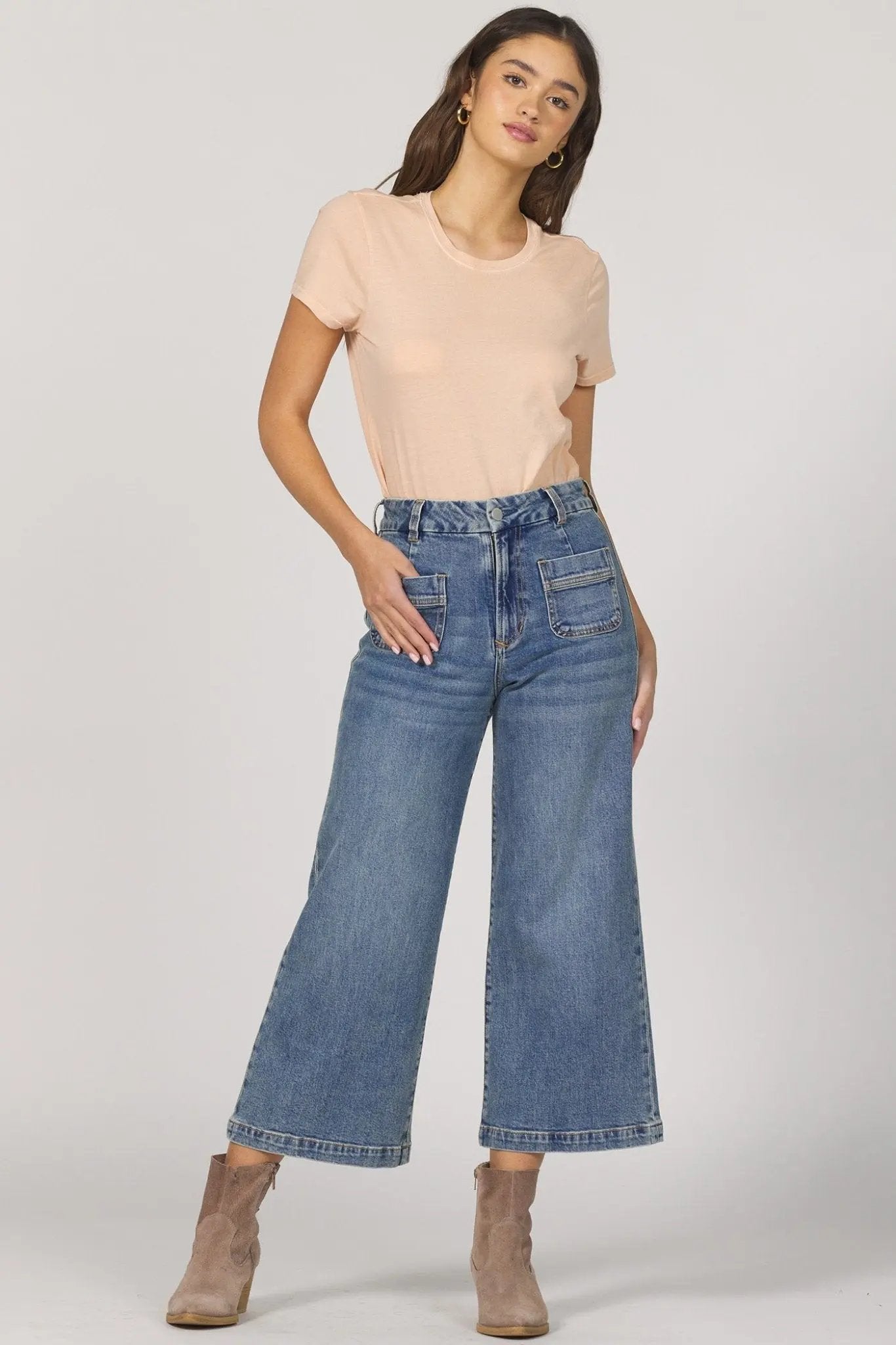 Audrey Wide Leg Jean - Beloved Boutique