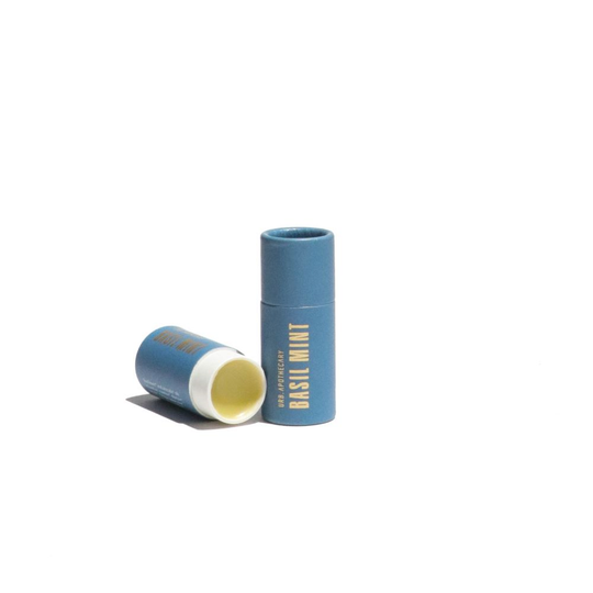 Basil Mint Lip Balm - Healing, Botanically-Infused, Bio-Tube - Beloved Boutique 