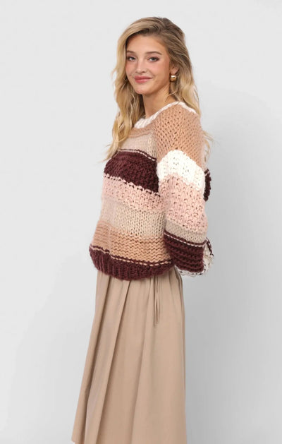 Bonnie Chunky Knit Sweater - Beloved Boutique