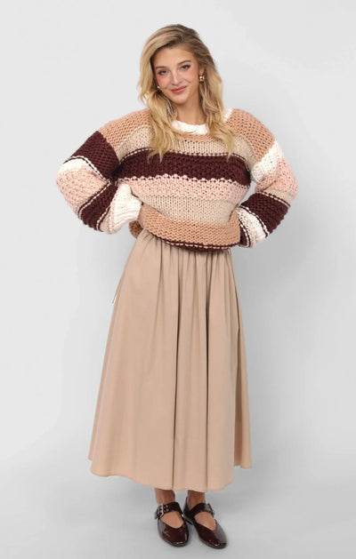 Bonnie Chunky Knit Sweater - Beloved Boutique