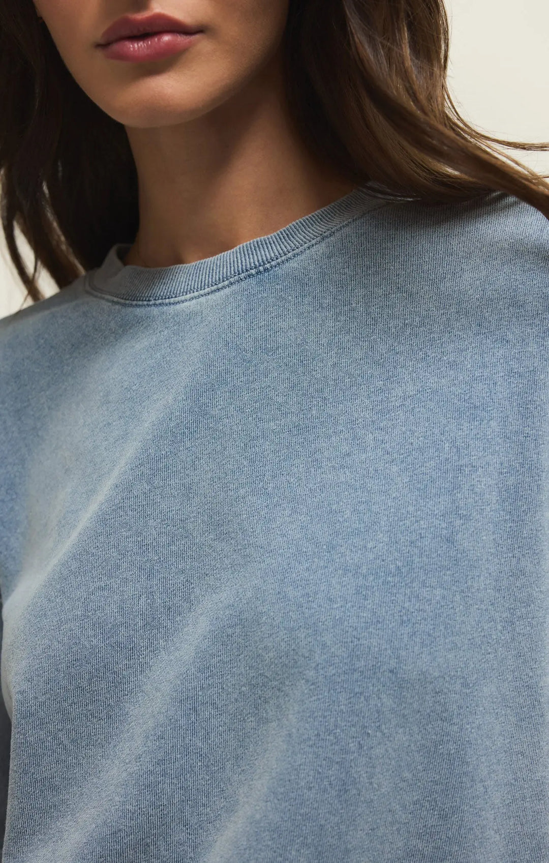 Boyfriend Denim Sweatshirt Z Supply