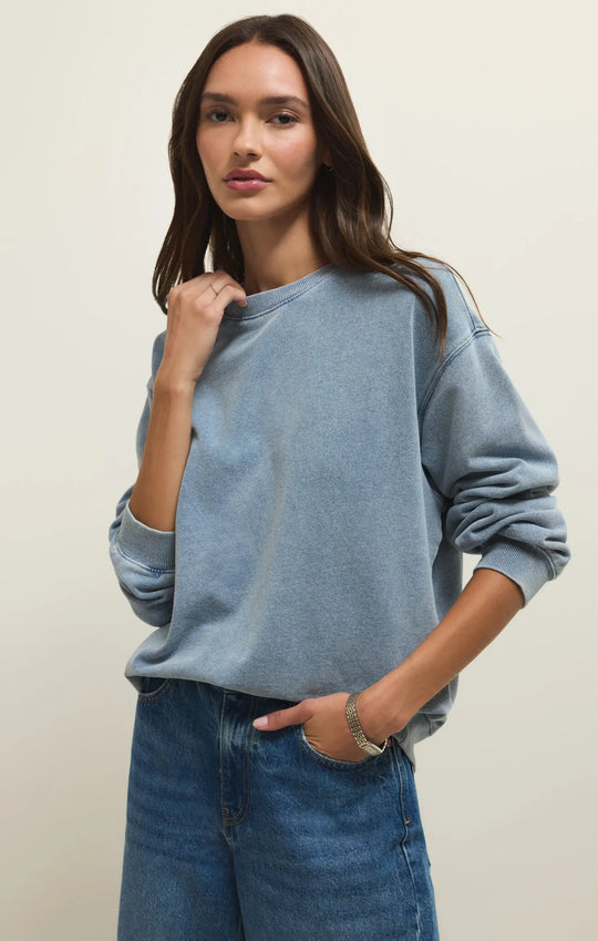 Boyfriend Denim Sweatshirt Z Supply