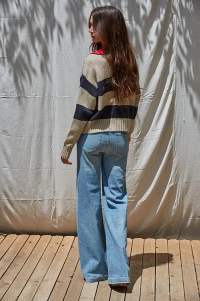 Callie Collared Sweater - Beloved Boutique