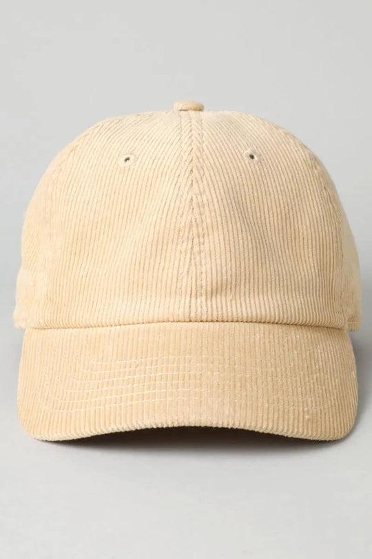 Corduroy Baseball Hat - Beloved Boutique