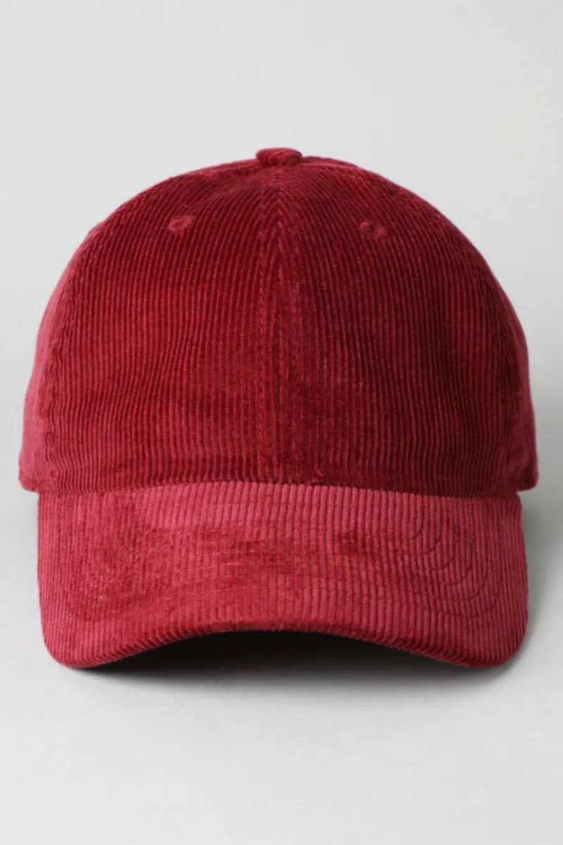 Corduroy Baseball Hat - Beloved Boutique