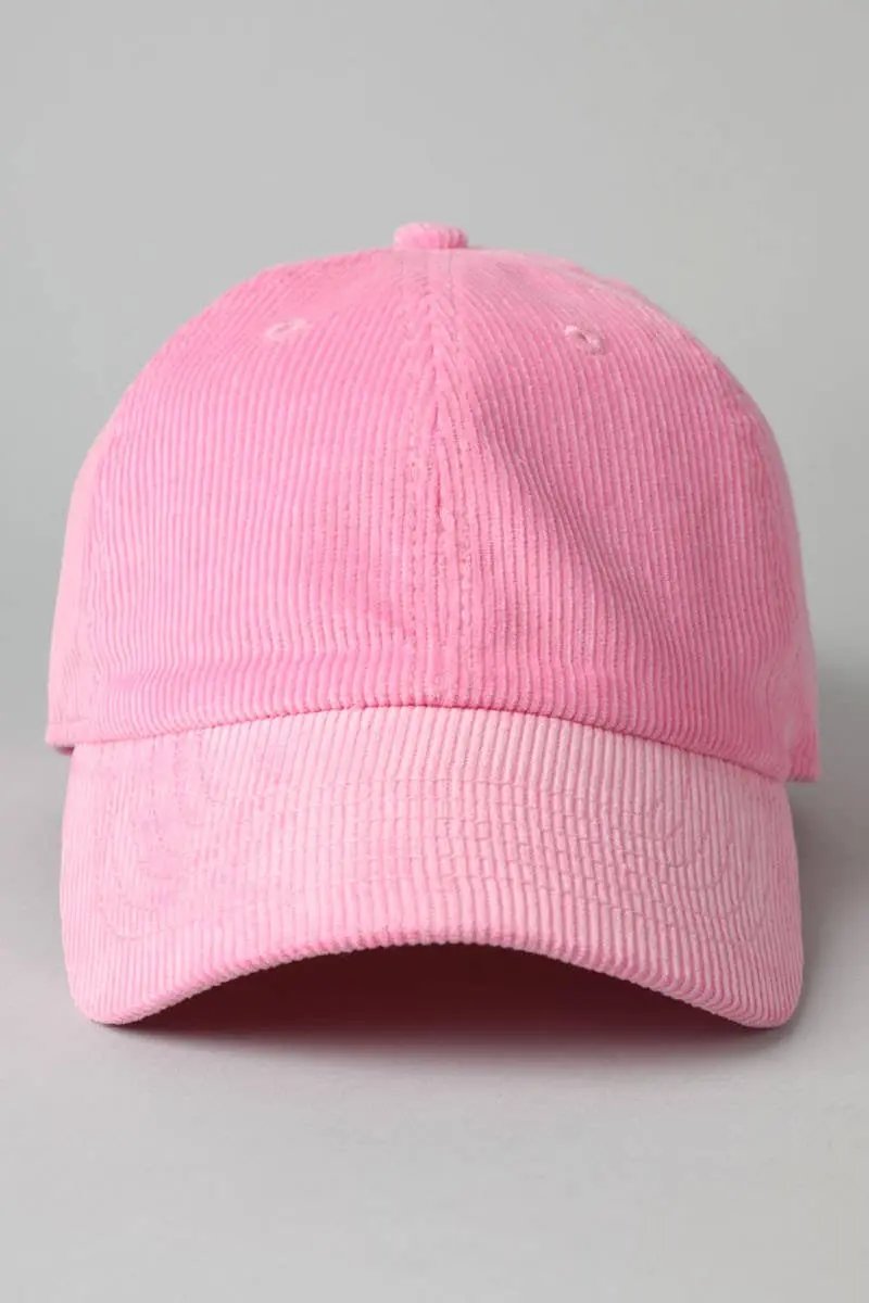 Corduroy Baseball Hat - Beloved Boutique