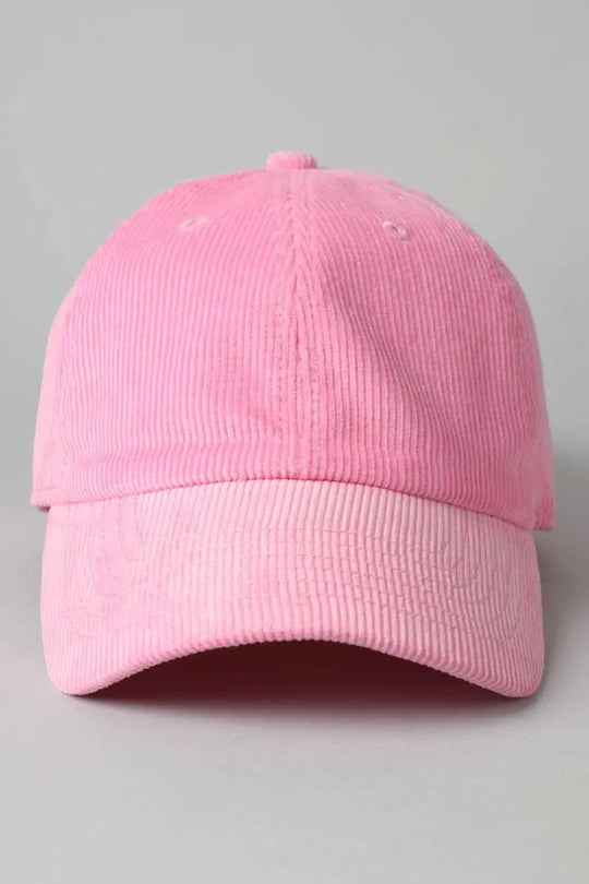 Corduroy Baseball Hat - Beloved Boutique
