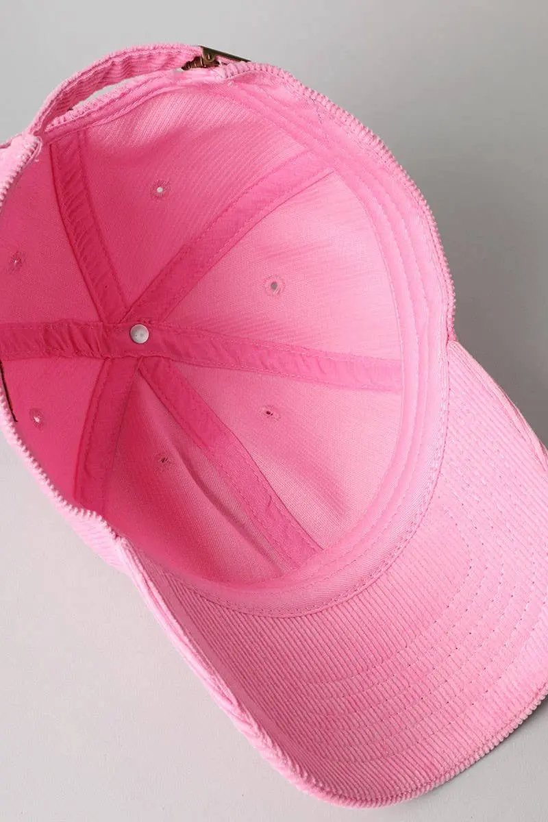 Corduroy Baseball Hat - Beloved Boutique
