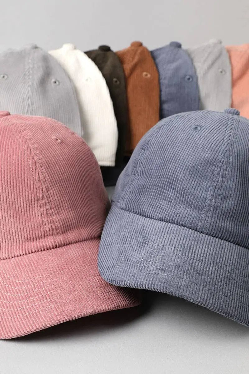Corduroy Baseball Hat - Beloved Boutique