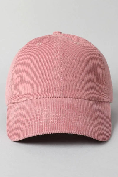 Corduroy Baseball Hat - Beloved Boutique