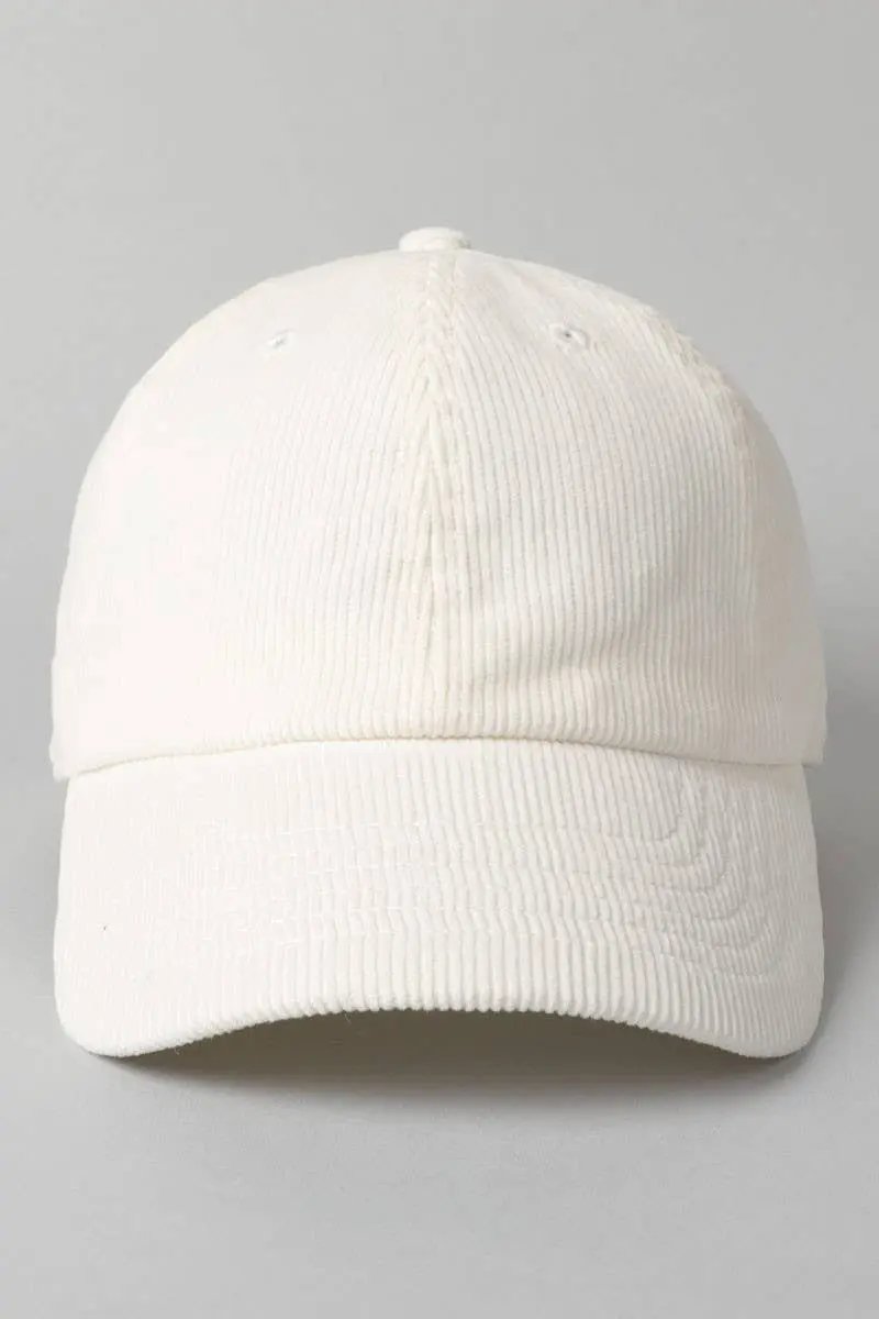 Corduroy Baseball Hat - Beloved Boutique