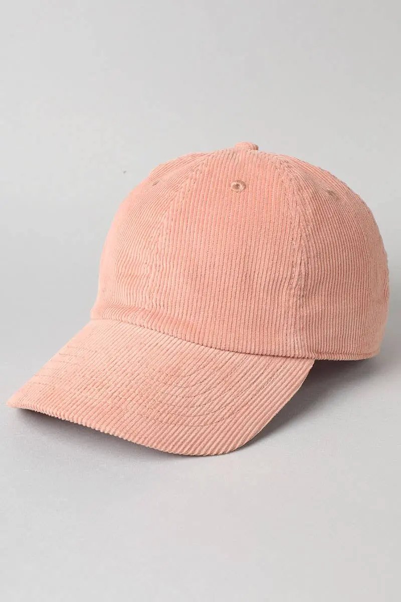 Corduroy Baseball Hat - Beloved Boutique