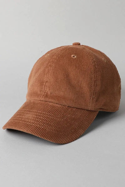 Corduroy Baseball Hat - Beloved Boutique