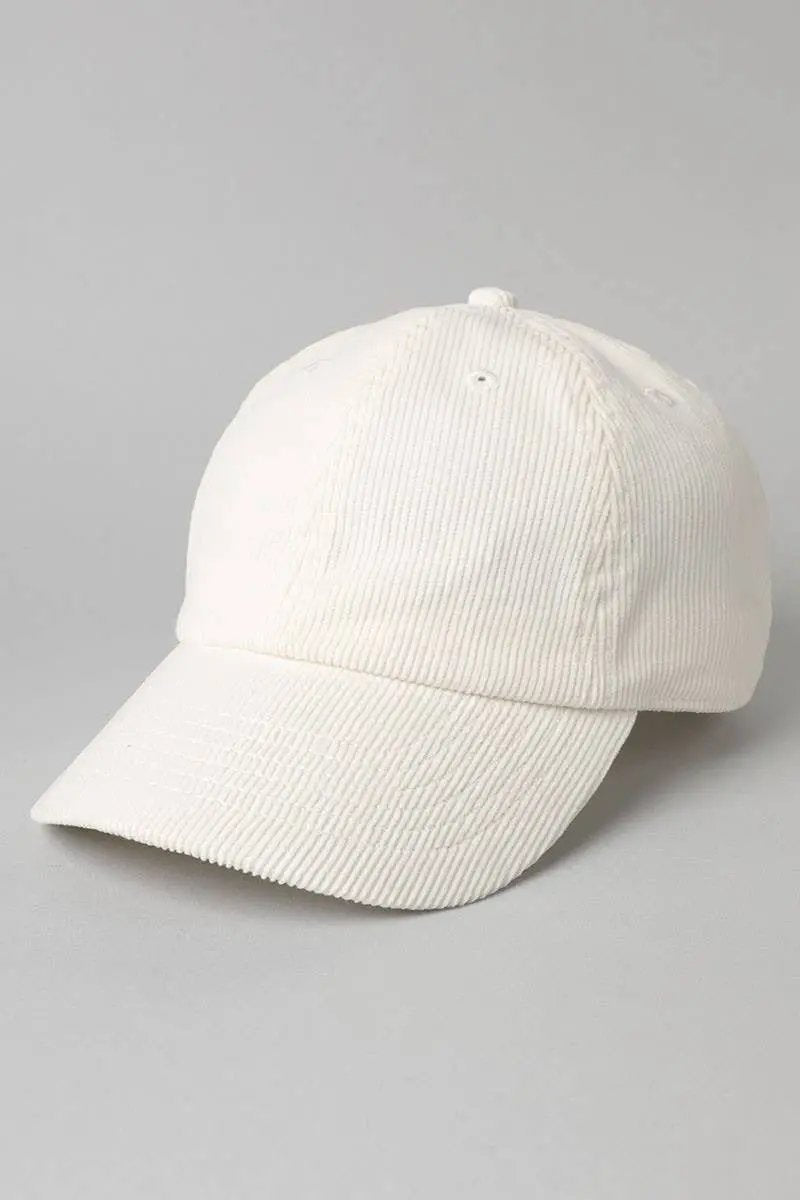 Corduroy Baseball Hat - Beloved Boutique