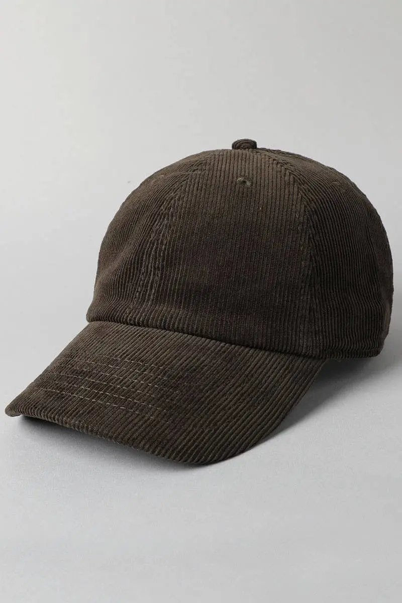 Corduroy Baseball Hat - Beloved Boutique