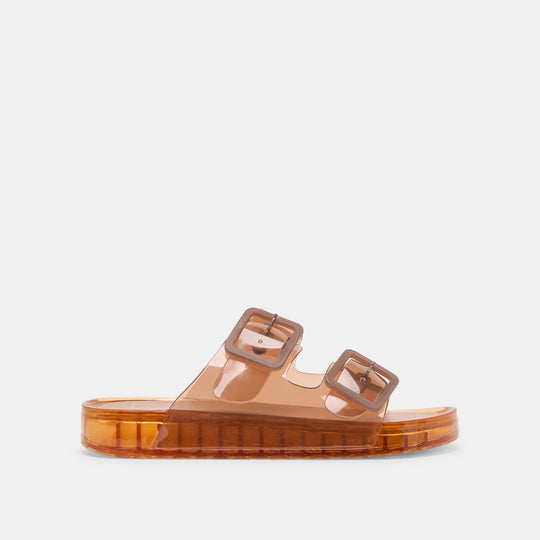 Julio Whiskey Vinyl Sandal - Beloved Boutique 