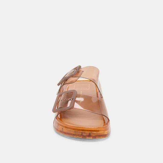 Julio Whiskey Vinyl Sandal - Beloved Boutique 