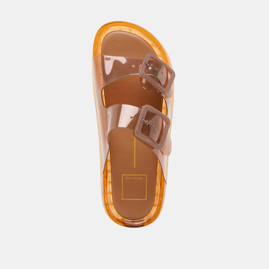 Julio Whiskey Vinyl Sandal - Beloved Boutique 