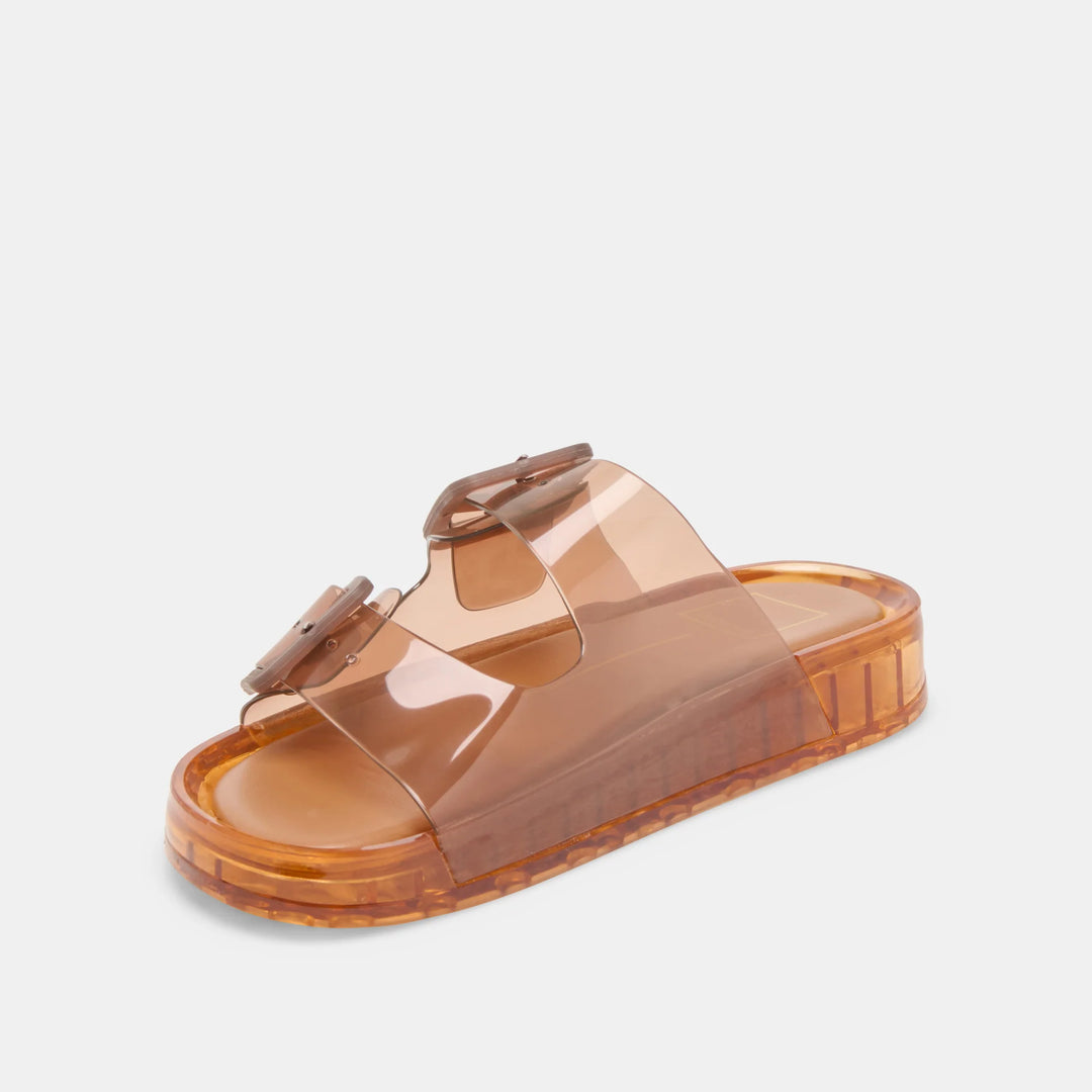 Julio Whiskey Vinyl Sandal - Beloved Boutique 