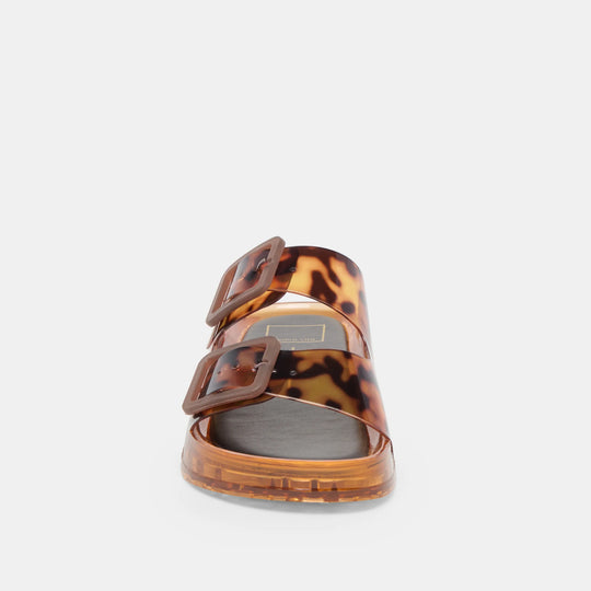 Julio Tortoise Vinyl Sandals