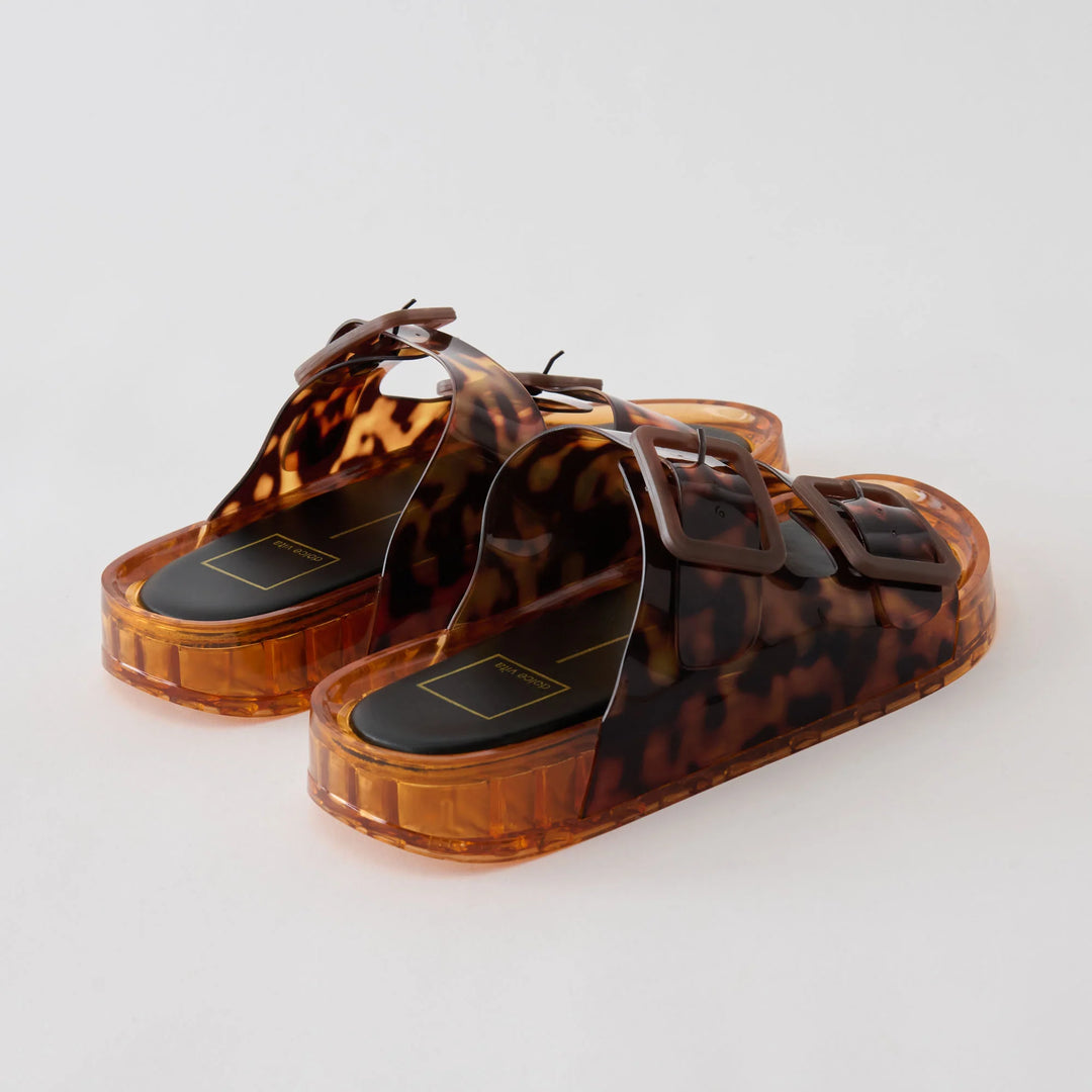 Julio Tortoise Vinyl Sandals