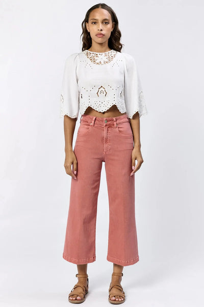 Audrey Wide Leg Cropped Denim Dear John Denim