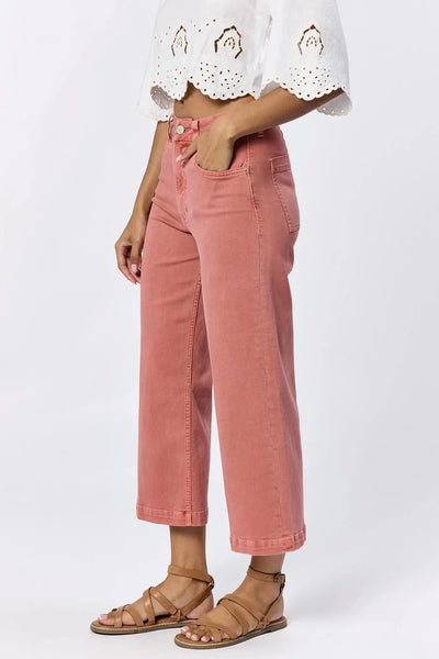 Audrey Wide Leg Cropped Denim Dear John Denim