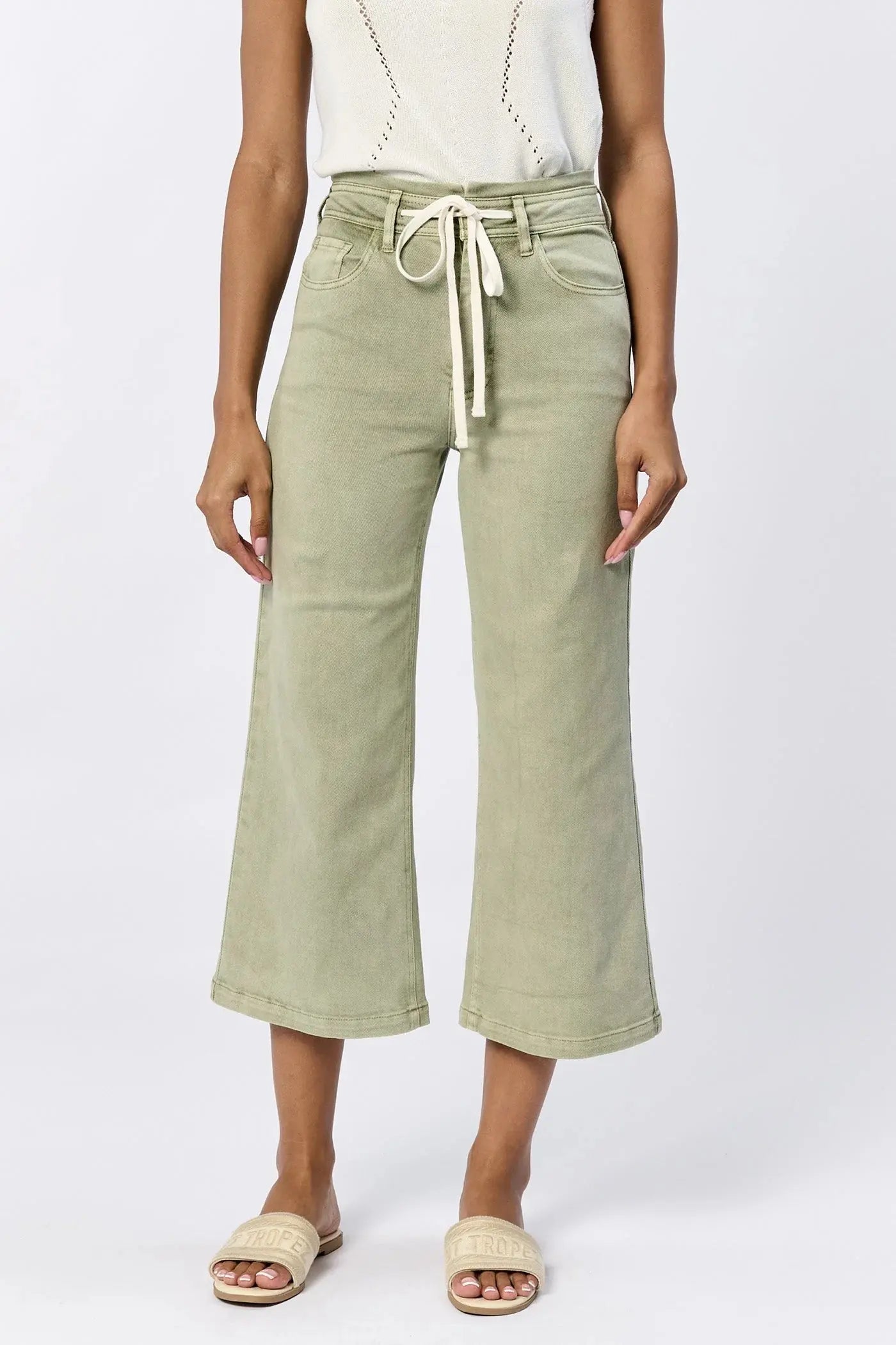 Audrey Wide Leg Cropped Denim Dear John Denim