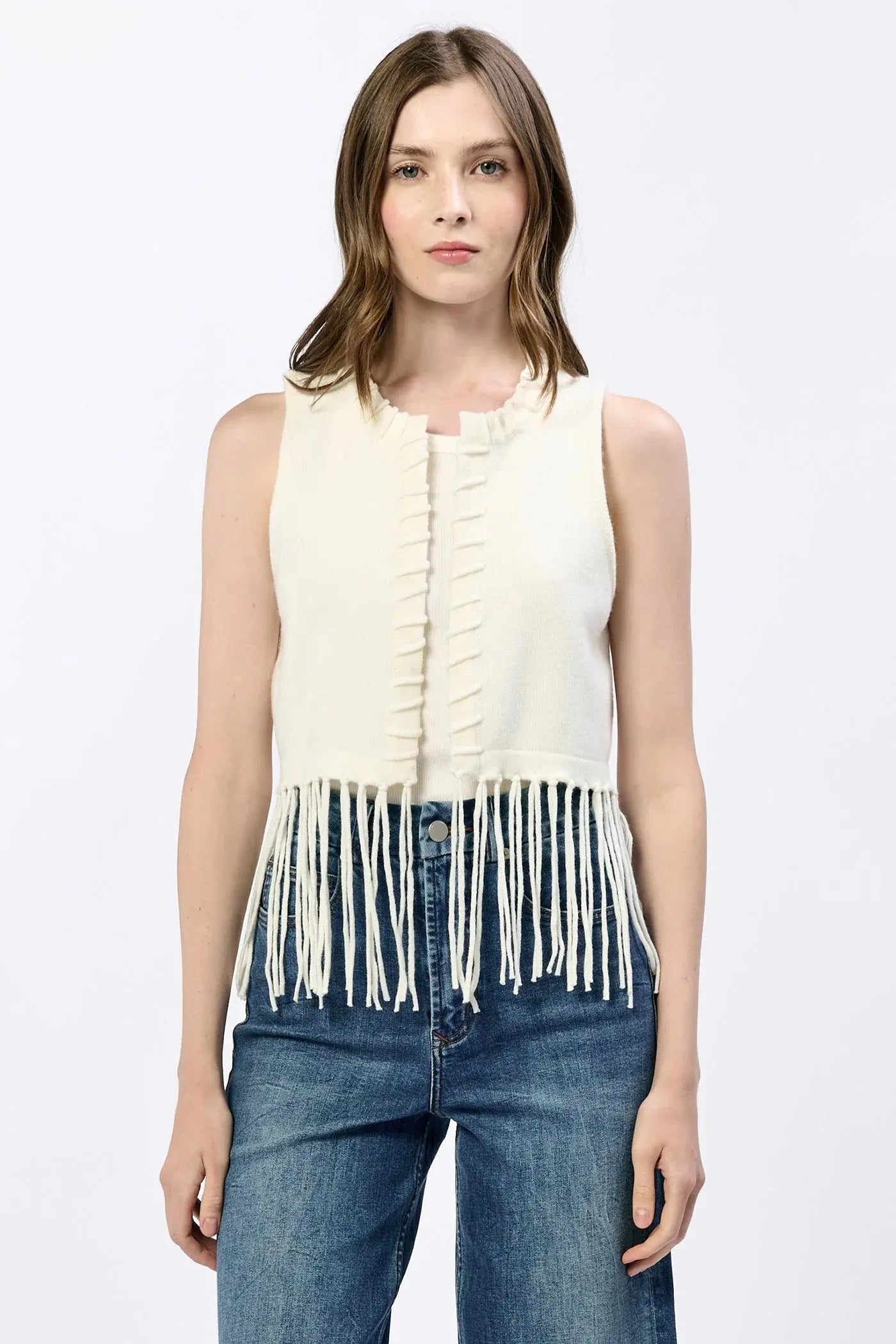 Cheyenne Knit Tassel Vest Dear John Denim