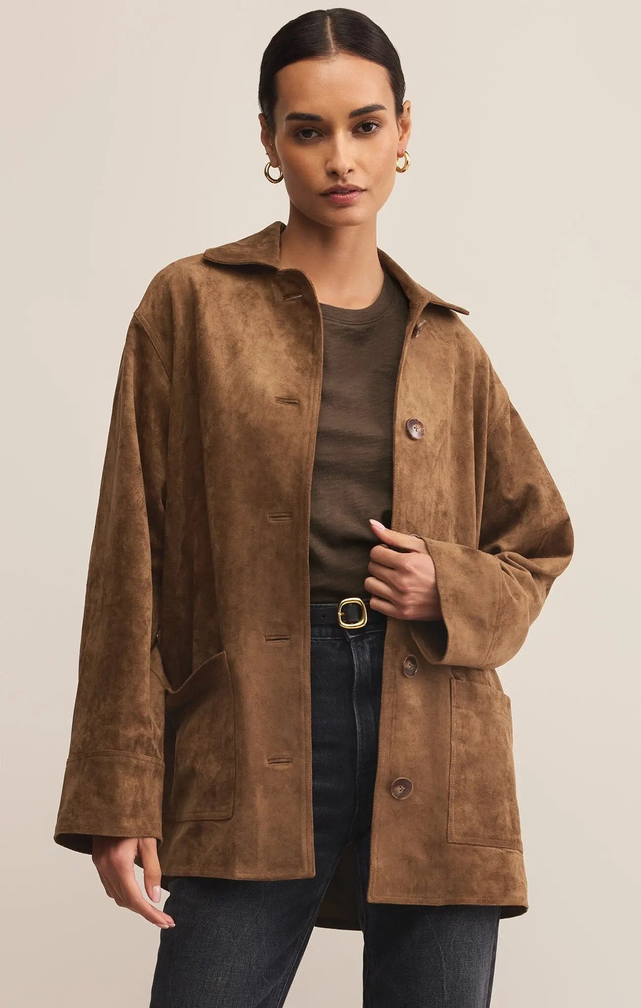 Decker Suede Chore Jacket - Beloved Boutique