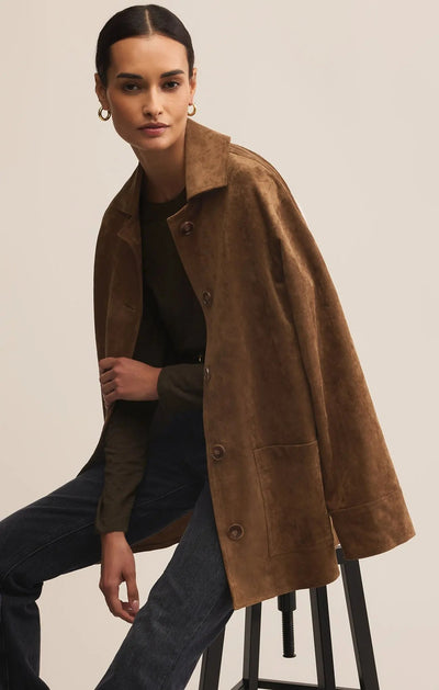 Decker Suede Chore Jacket - Beloved Boutique