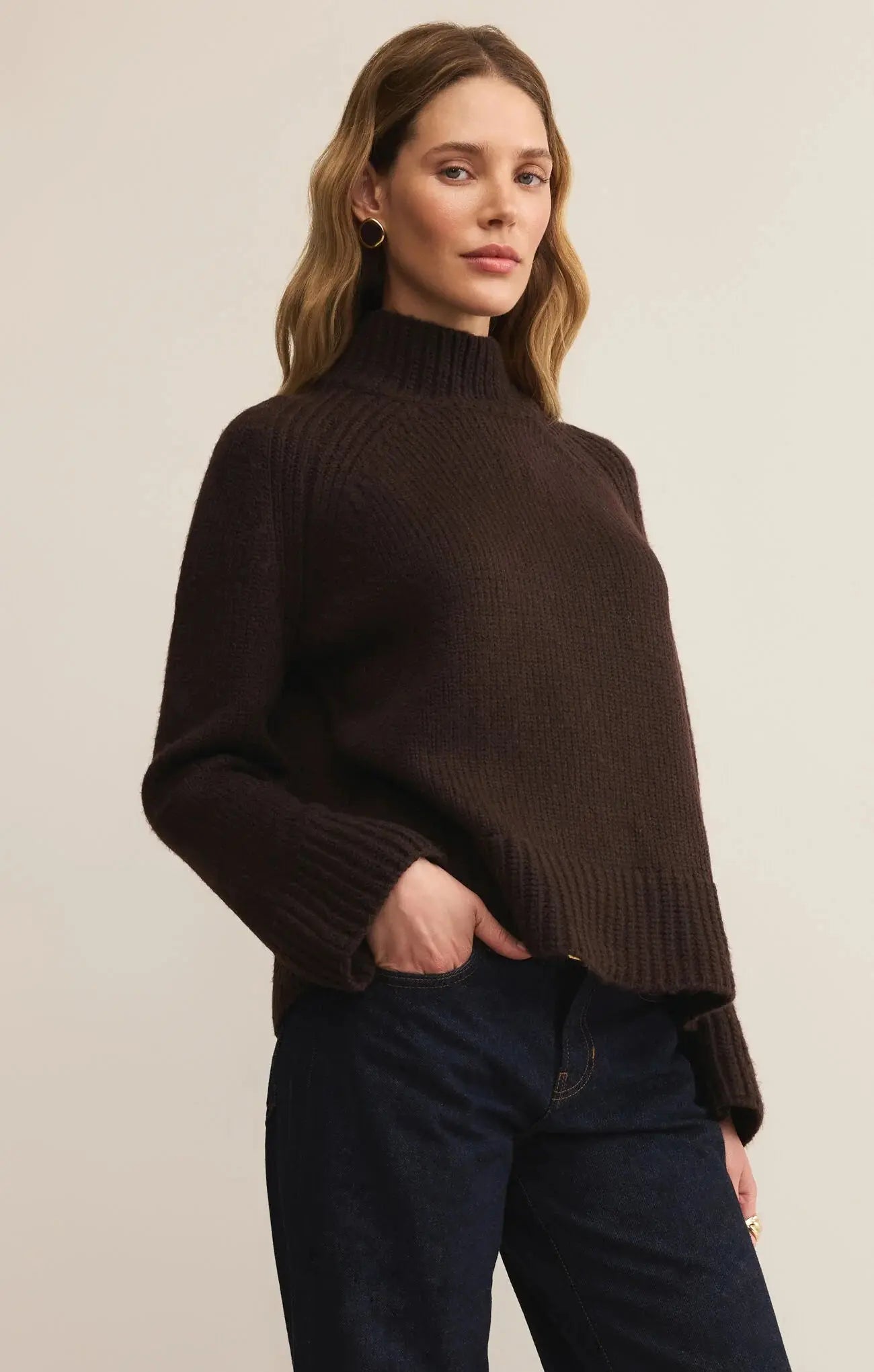 Emerge Funnel Neck Sweater - Beloved Boutique