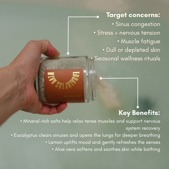 Eucalyptus Bath – Biodegradable, Mineral Soak 10-oz - Beloved Boutique 