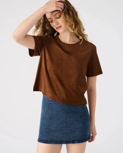 Ezra Suede Top - Beloved Boutique
