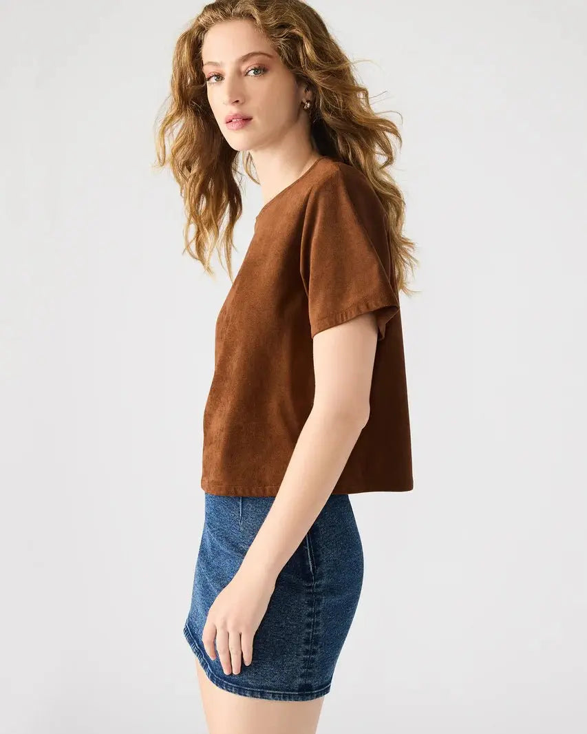 Ezra Suede Top - Beloved Boutique
