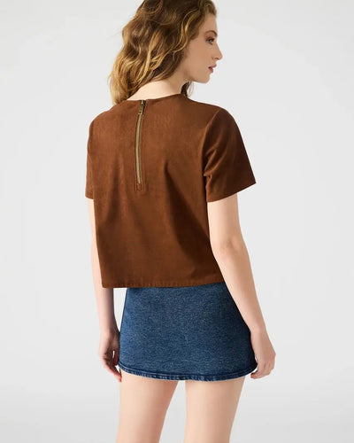 Ezra Suede Top - Beloved Boutique