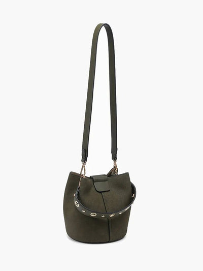 M2528SDE Farrah Suede Bucket Bag w/ Top Handle & Inner Bag - Beloved Boutique