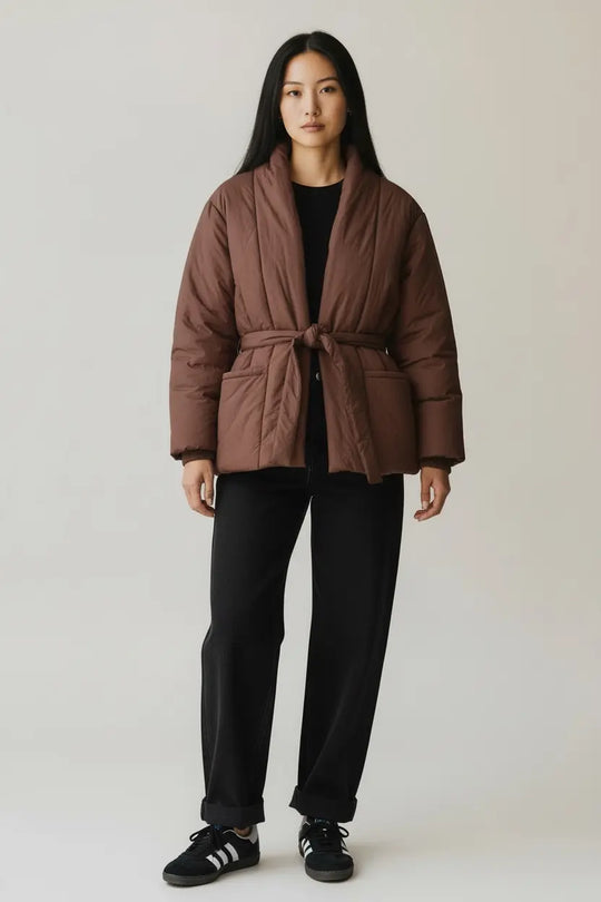 Fawn Puffer Jacket - Beloved Boutique 