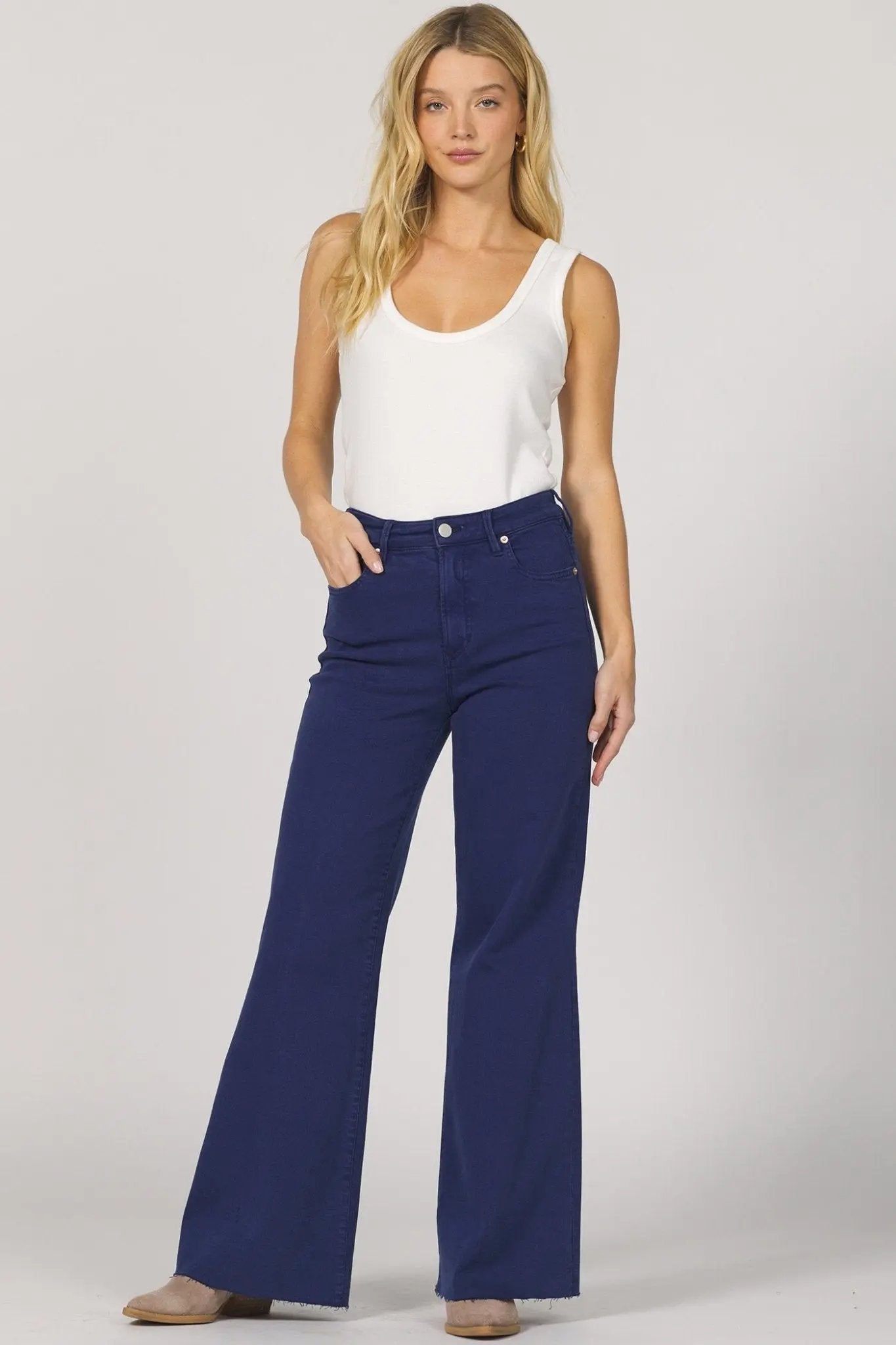 Fiona Wide Leg Denim - Beloved Boutique