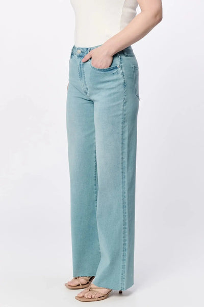 Fiona Wide Leg Jean Blue Mint - Beloved Boutique