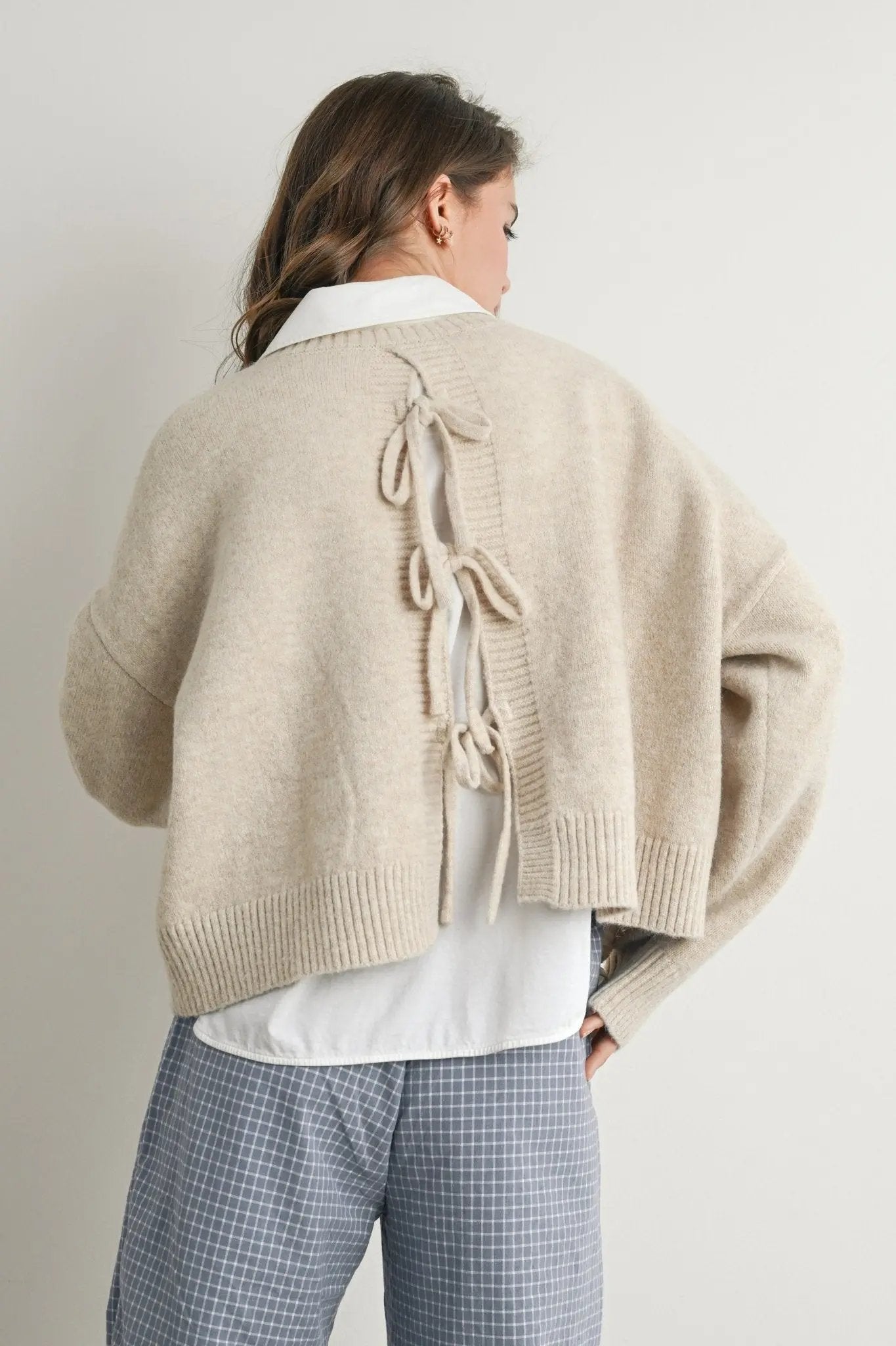 Fleur Tie Back Sweater - Beloved Boutique