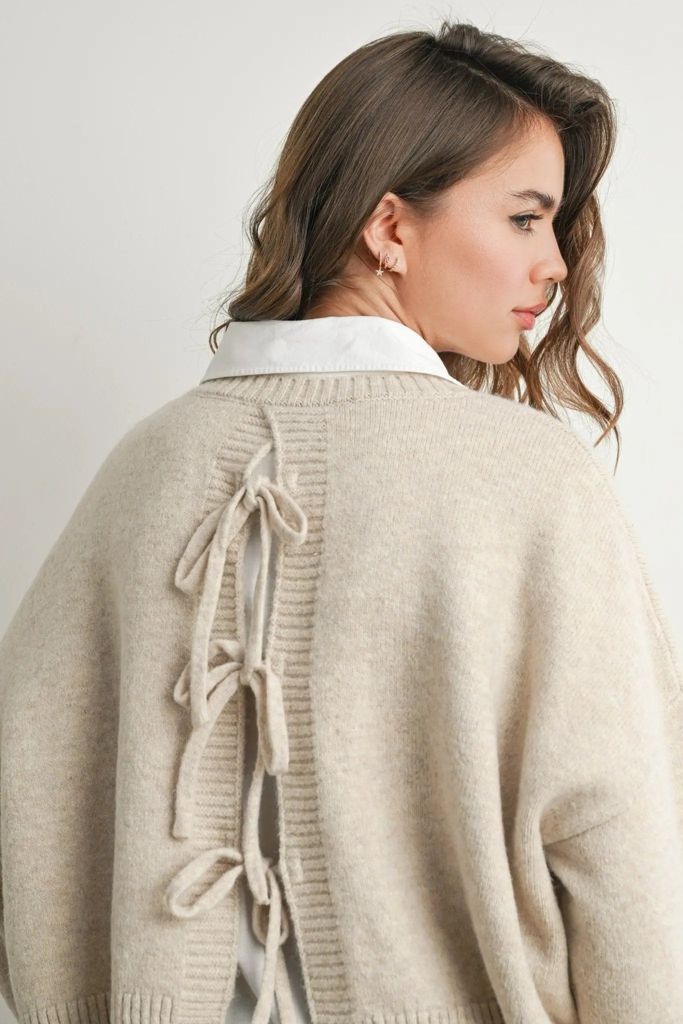 Fleur Tie Back Sweater - Beloved Boutique