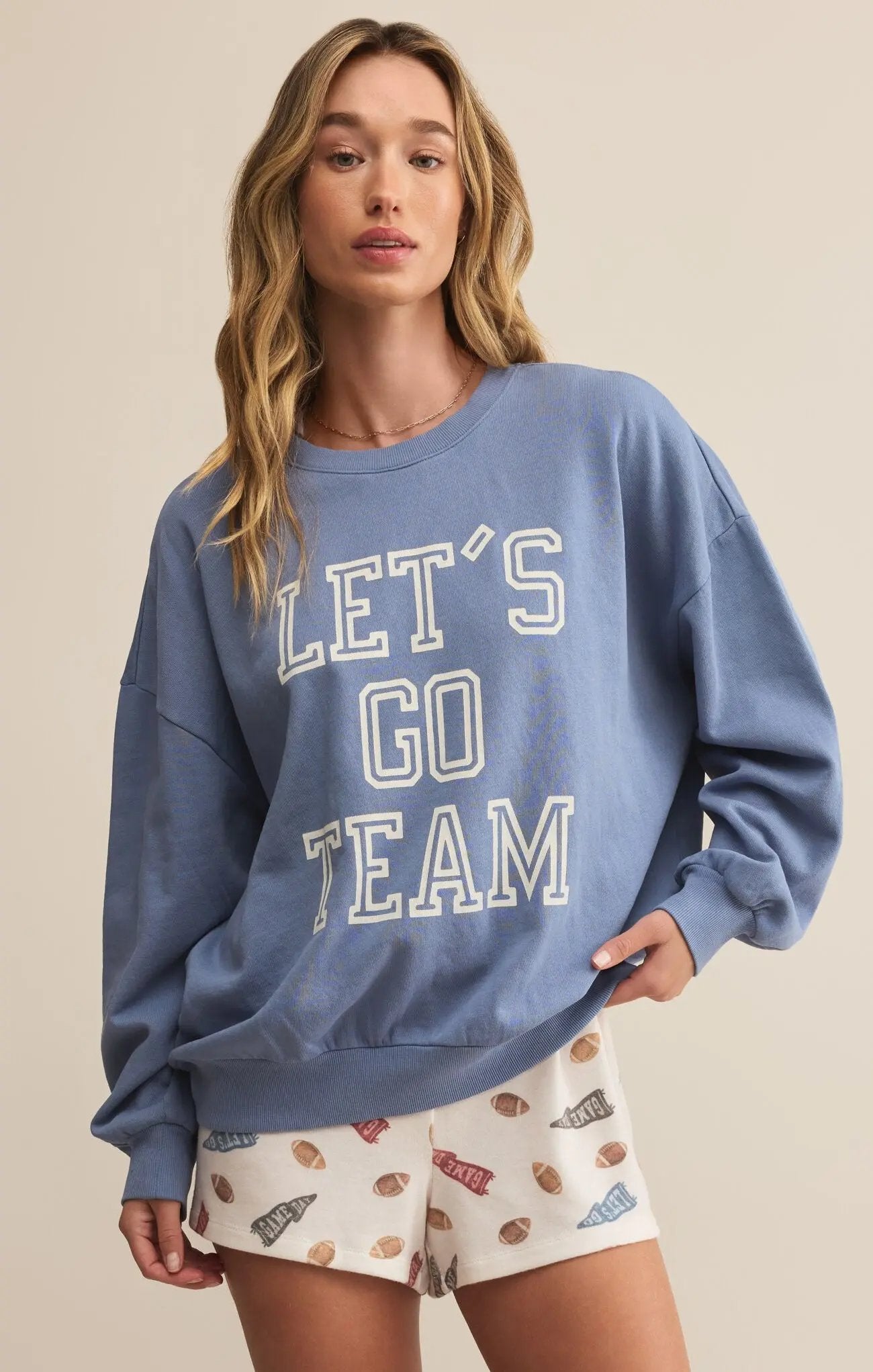 Go Team Sunday Sweatshirt - Beloved Boutique