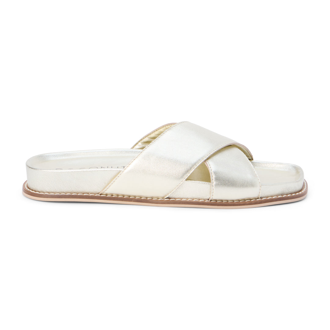 Hannah Gold Sandal - Beloved Boutique 