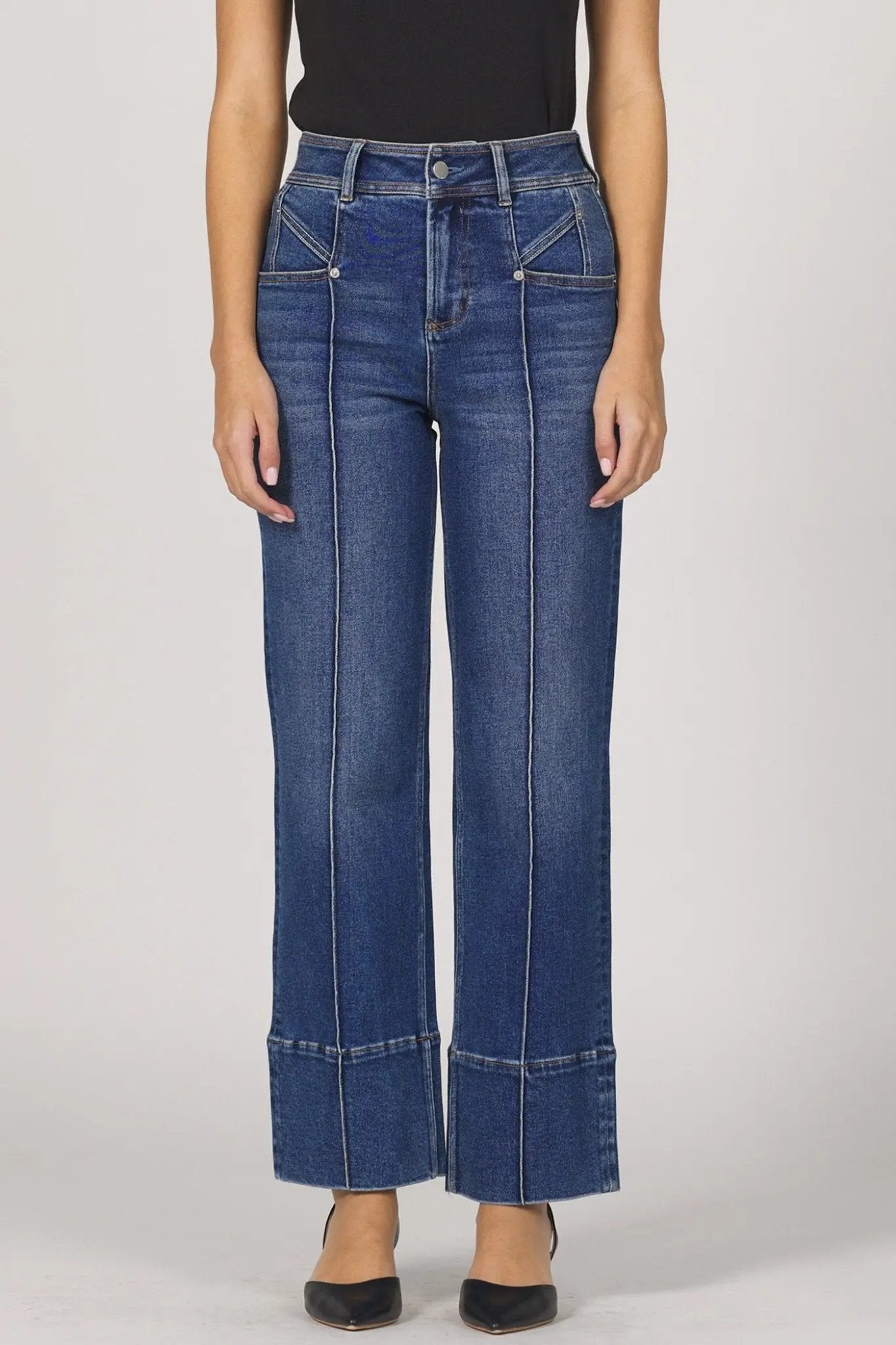 Holly Cuffed Denim - Beloved Boutique