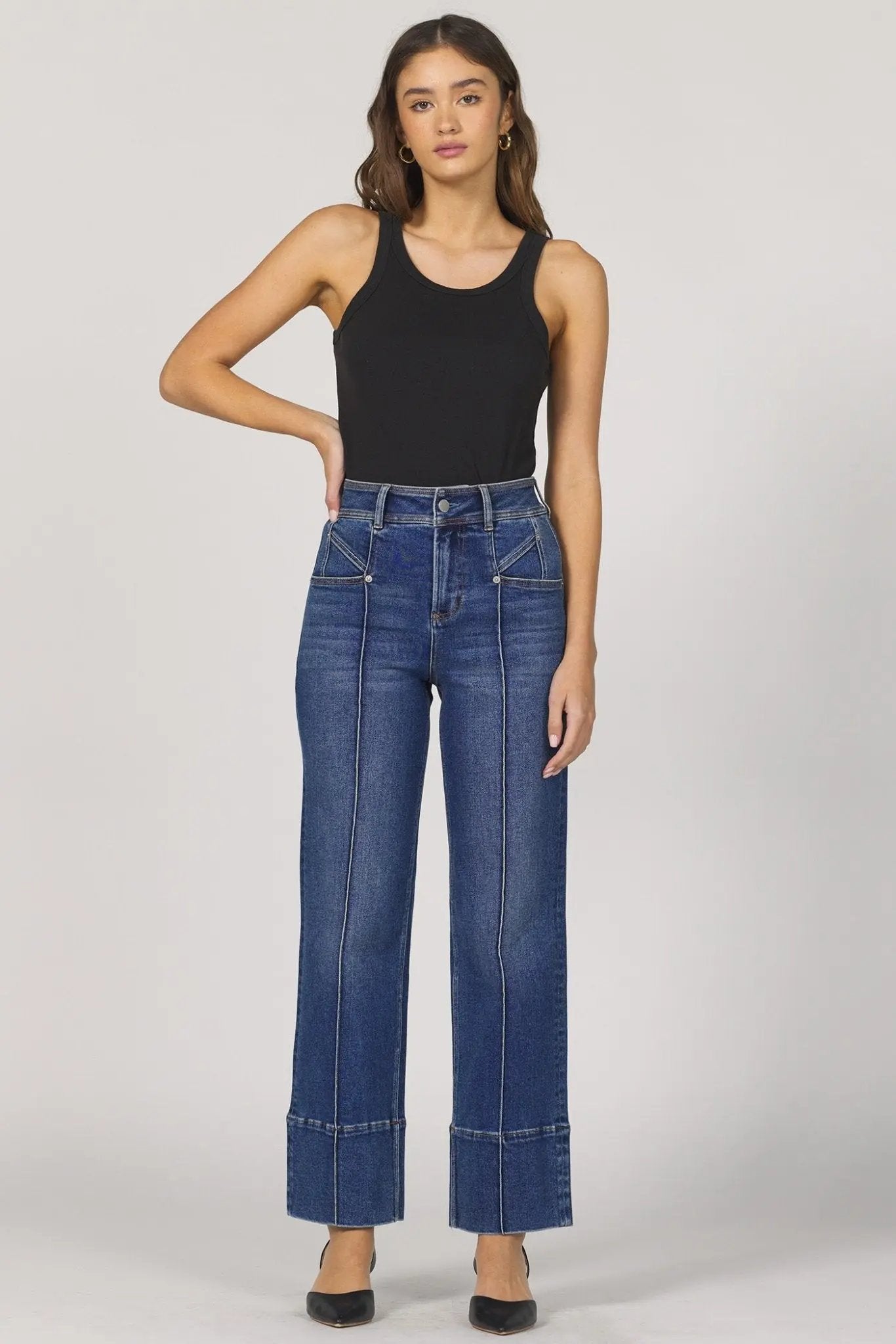 Holly Cuffed Denim - Beloved Boutique