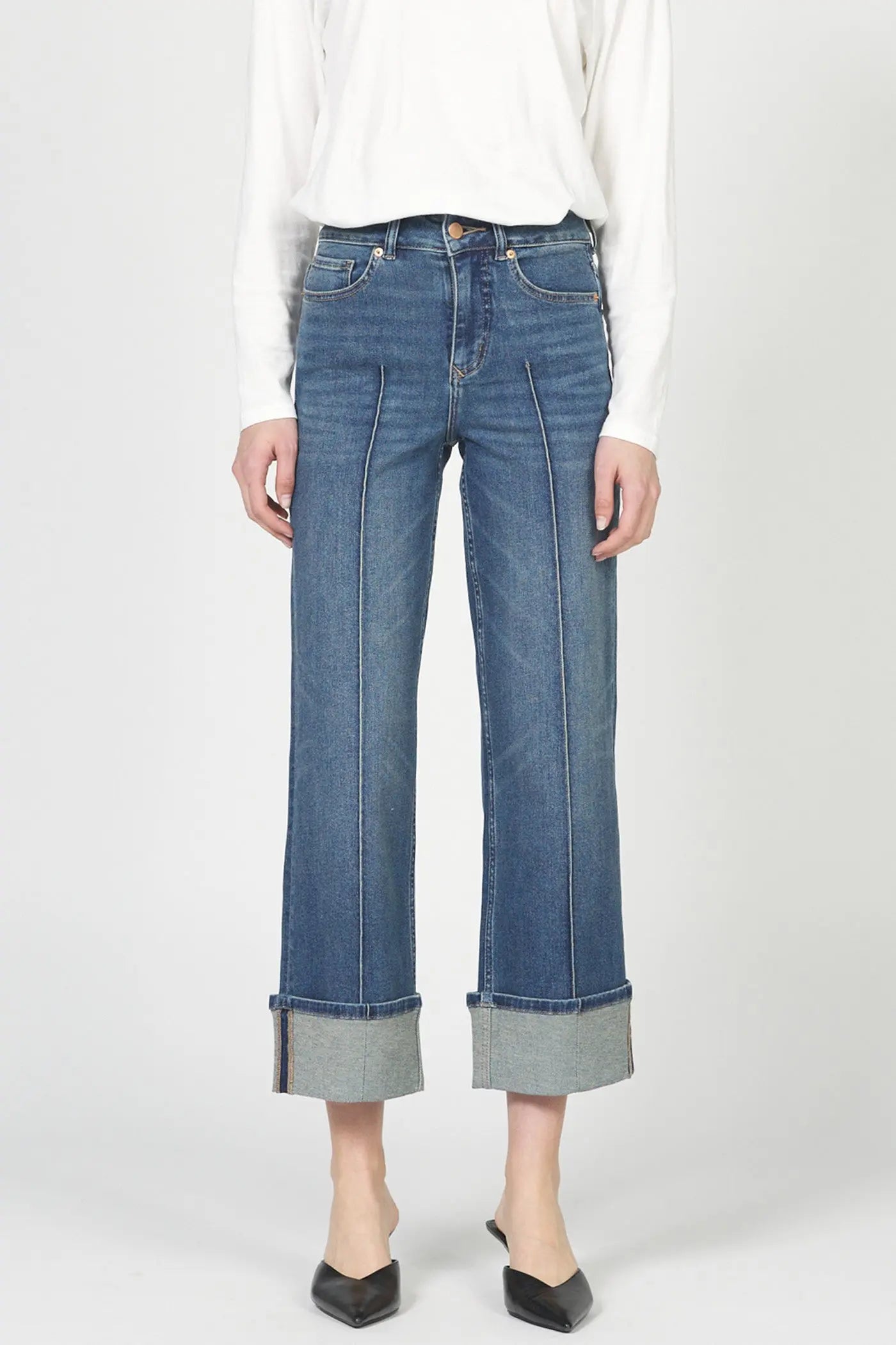 Holly Straight Cuffed Denim Dear John Denim