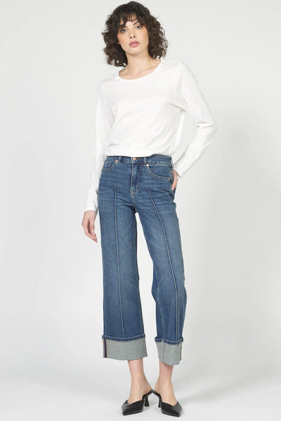 Holly Straight Cuffed Denim Dear John Denim